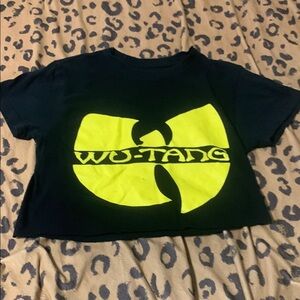 Black and Yellow Crop Top